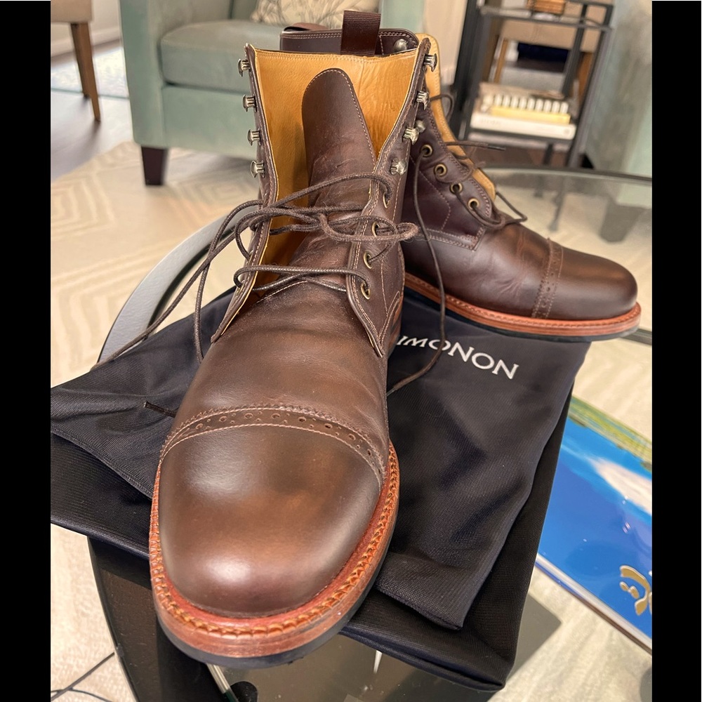 Beckett Simonon Dowler Cap Boots brown barely used